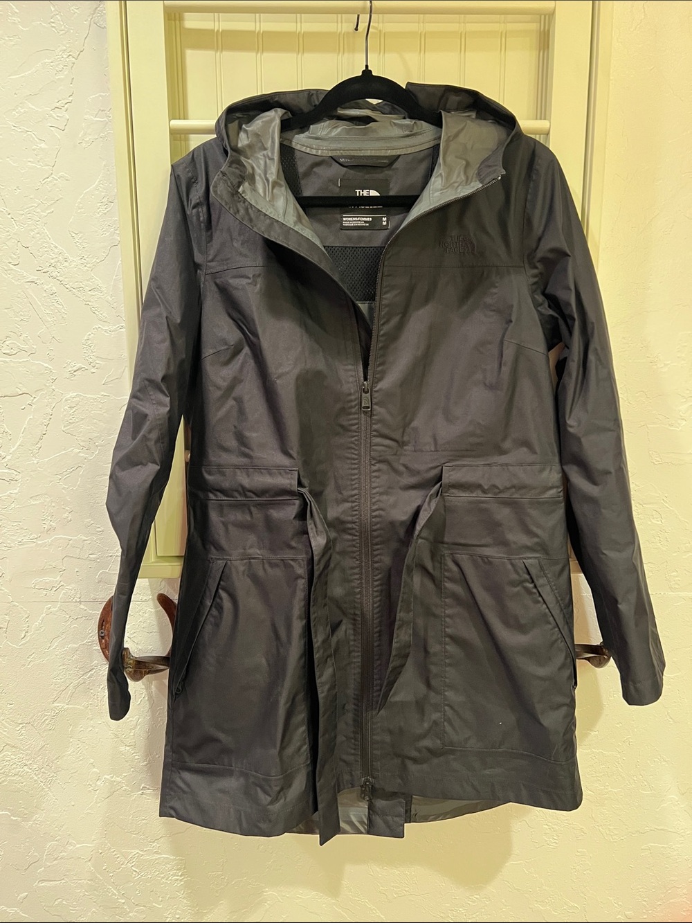 The North Face Women's Black Hooded Rain Coat
